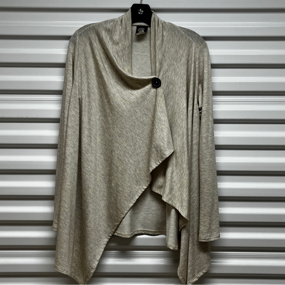 Bobeau One Button Wrap Cardigan